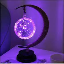 Moon Sphere Table Lamp Warm Ambient Decorative Light