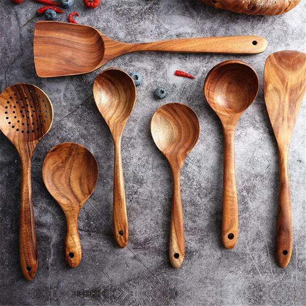 Eco‑Friendly Cooking Utensils Set Safe for Non‑Stick Cookware