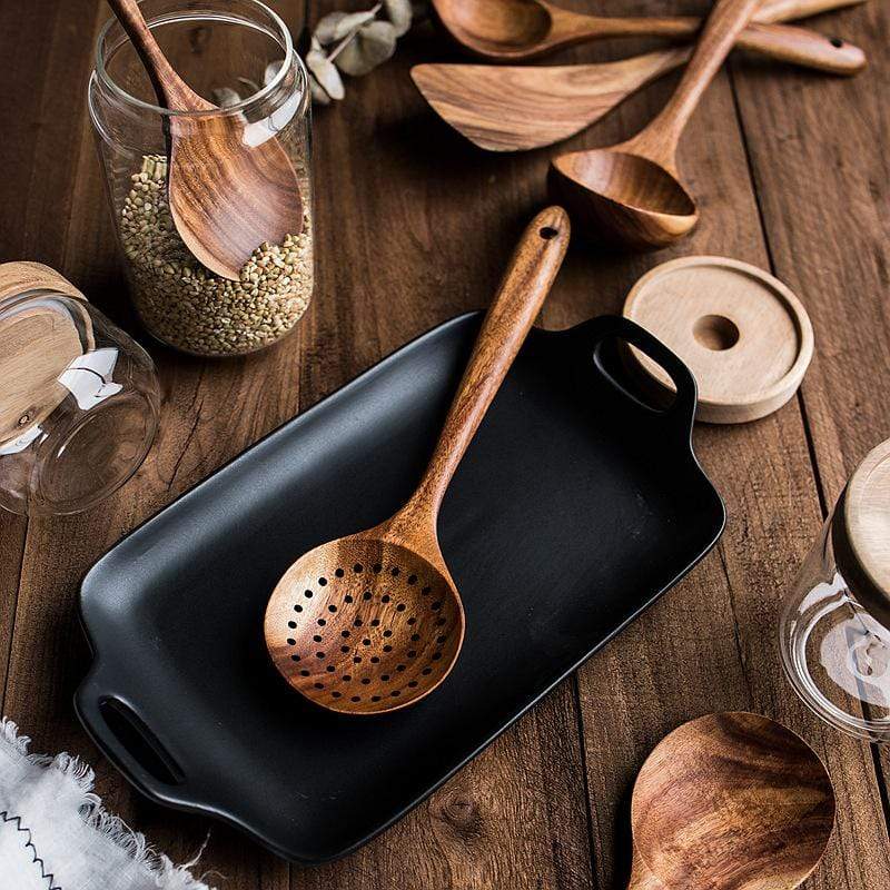 Eco‑Friendly Cooking Utensils Set Safe for Non‑Stick Cookware