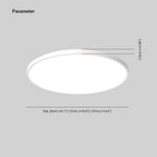 Sleek Round Bathroom Ceiling Light Slim Indoor LED Fixture
