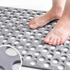 Hygienic PVC Shower Mat with Drainage Design