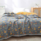 Nature‑Inspired Quilt Stylish Reversible Throw for Home Comfort
