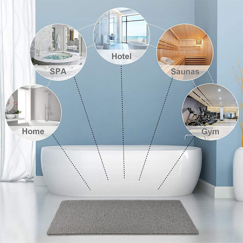 Non Slip Bathroom Shower Mat Anti-Slip Quick-Drain Support