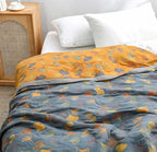 Nature‑Inspired Quilt Stylish Reversible Throw for Home Comfort