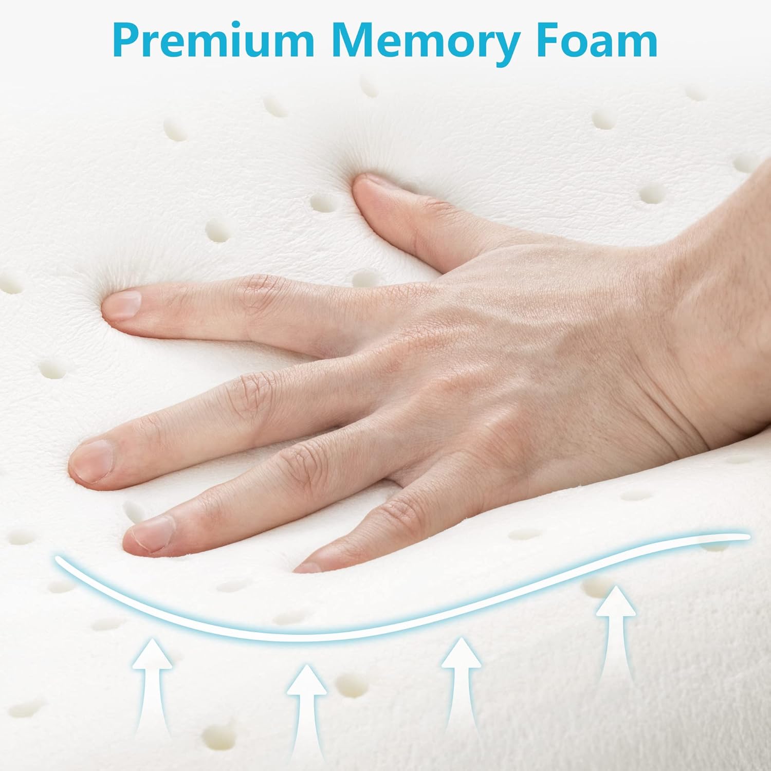 Comfort Sleep Pillow Dual Height & Breathable Cover