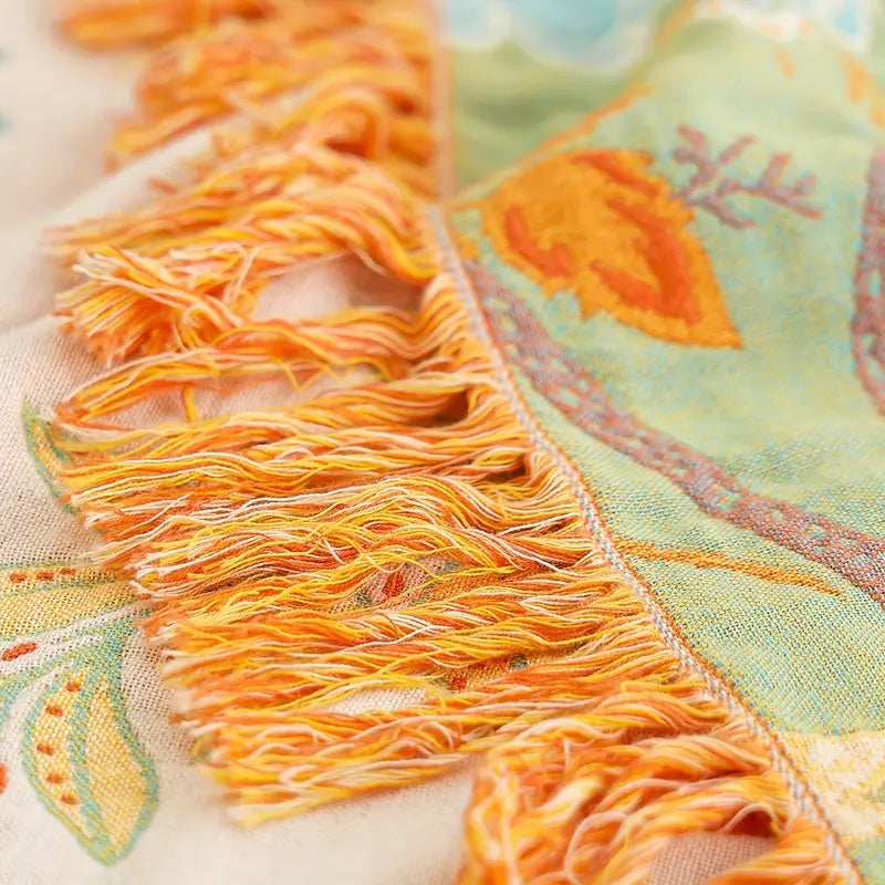 Floral Comfort Blanket Breathable & Skin‑Friendly Design