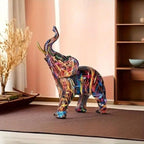 Artistic Elephant Graffiti Figurine - Image 3