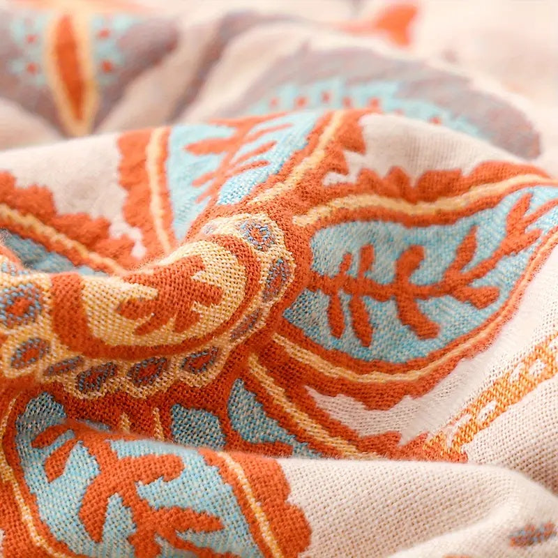 Floral Comfort Blanket Breathable & Skin‑Friendly Design