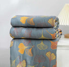 Nature‑Inspired Quilt Stylish Reversible Throw for Home Comfort