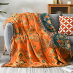 Vintage Inspired Reversible Blanket Cosy Home & Travel Essential
