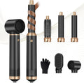 5 in 1 Hair Dryer Brush Auto Wrap Curler Negative Ion Hot Air Styler Volumizer