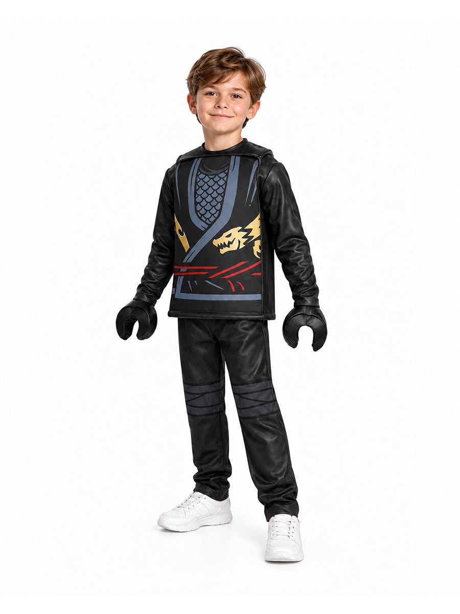 Kids 4 Piece Block Ninja Costume - Image 11