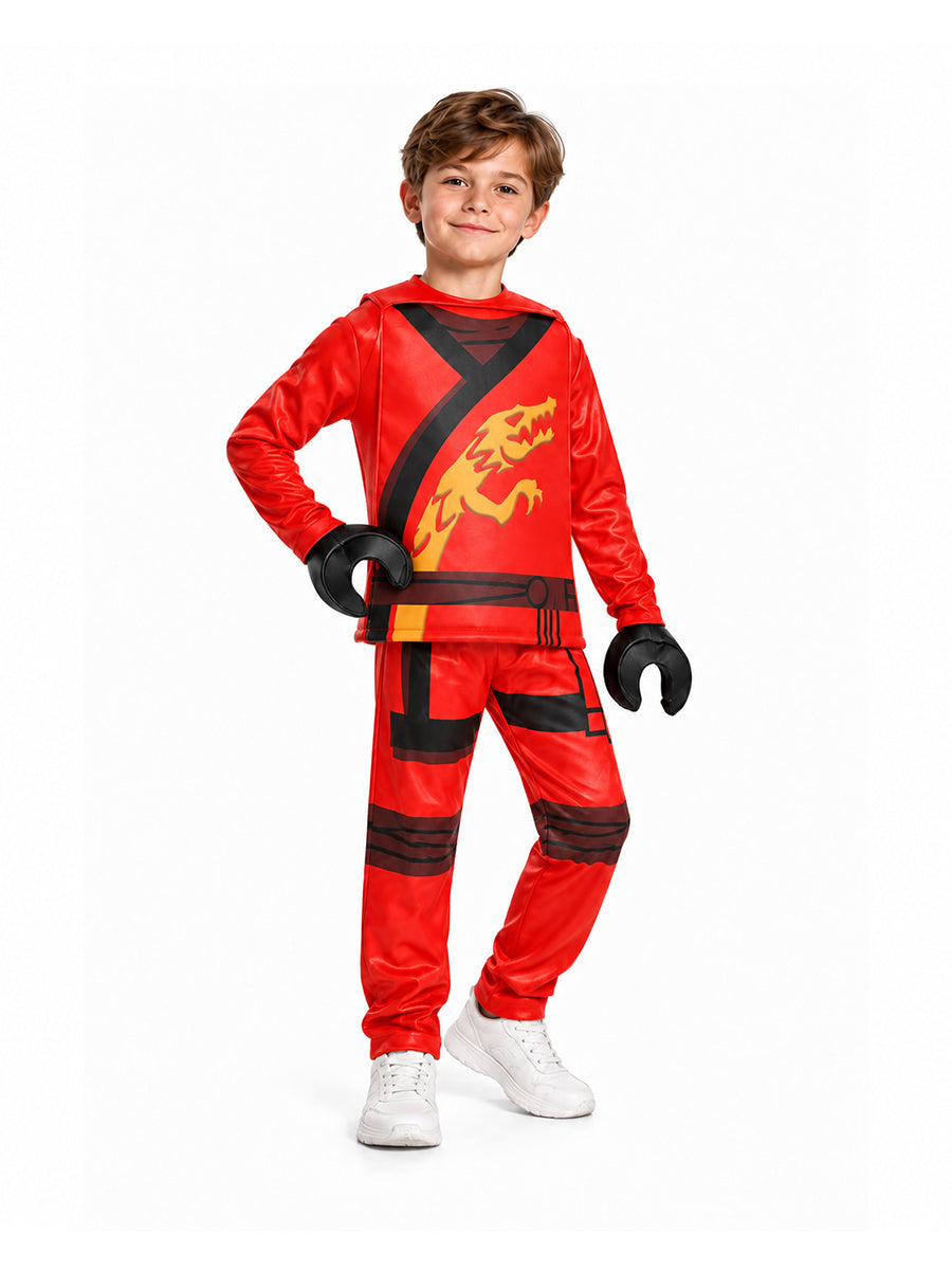 Kids 4 Piece Block Ninja Costume - Image 16