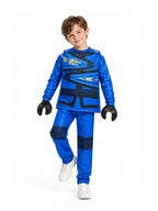 Kids 4 Piece Block Ninja Costume - Image 3