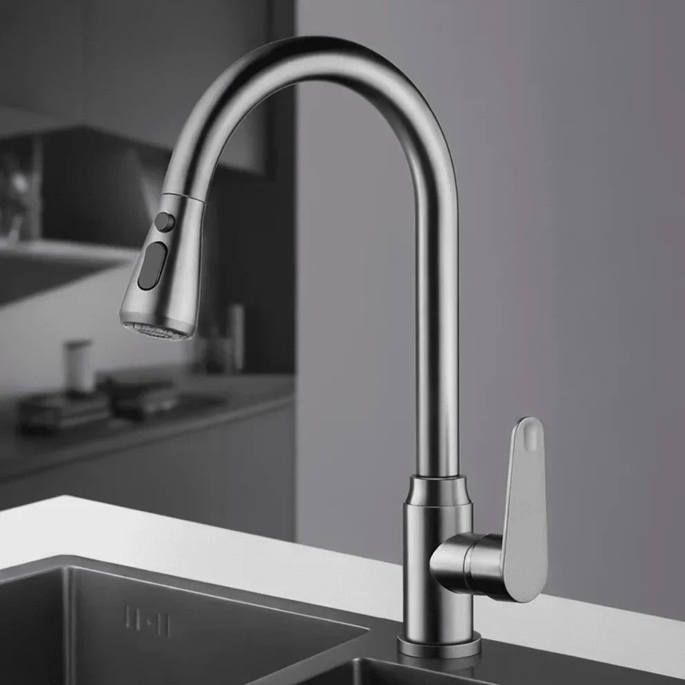 High Arc Kitchen Faucet Pull Down Sprayer - Image 10