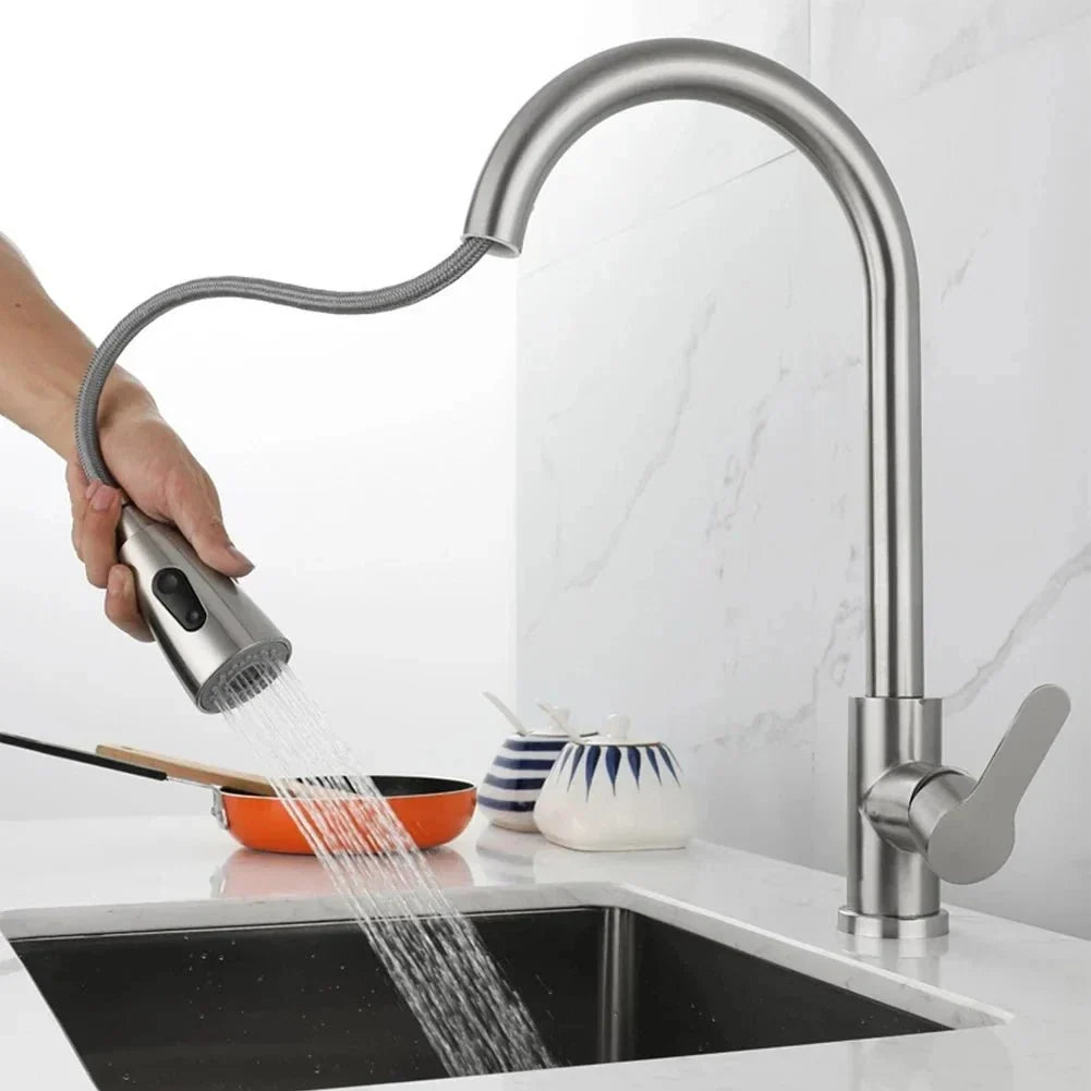 High Arc Kitchen Faucet Pull Down Sprayer - Image 3