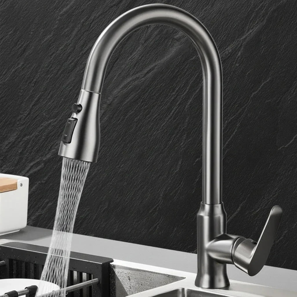 High Arc Kitchen Faucet Pull Down Sprayer - Image 6