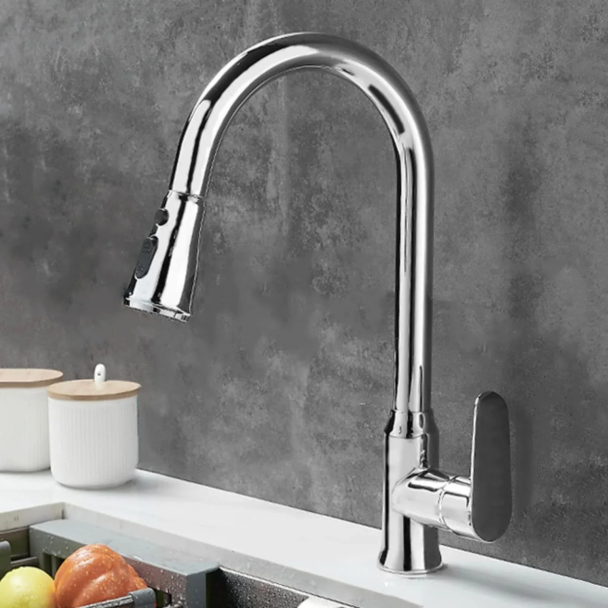 High Arc Kitchen Faucet Pull Down Sprayer - Image 9