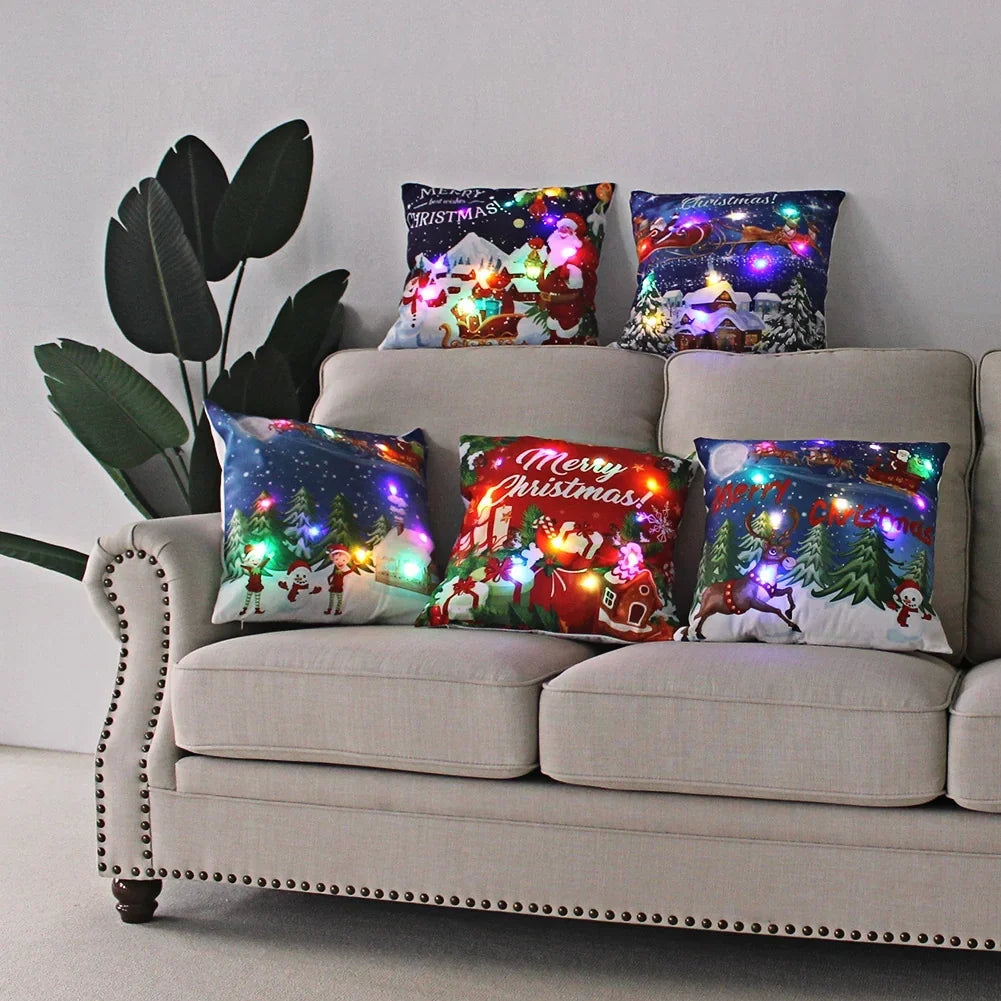 Christmas Pillow Cover LED Lights - Image 15