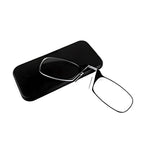 Pocket Reading Glasses Nose Clip Eyewear for Easy On-the-Go Reading