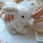 Interactive Plush Bunny Toy Realistic Moving Animal Figure