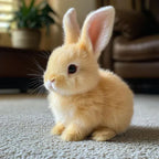 Interactive Plush Bunny Toy Realistic Moving Animal Figure