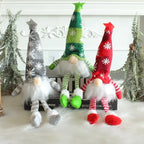 Scandinavian Plush Christmas Gnome Figurine Warm LED - Image 6