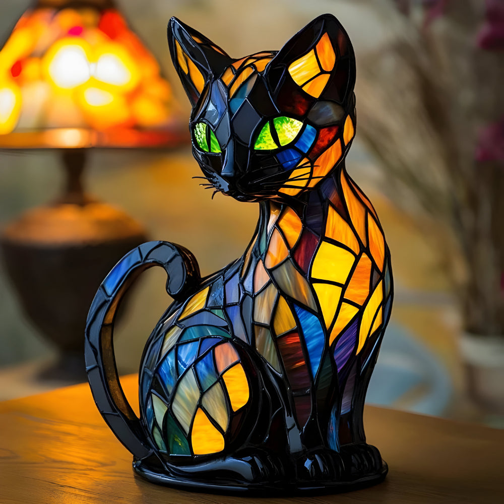 Cat Night Desk Lamp Soft Colour Changing Mood Light