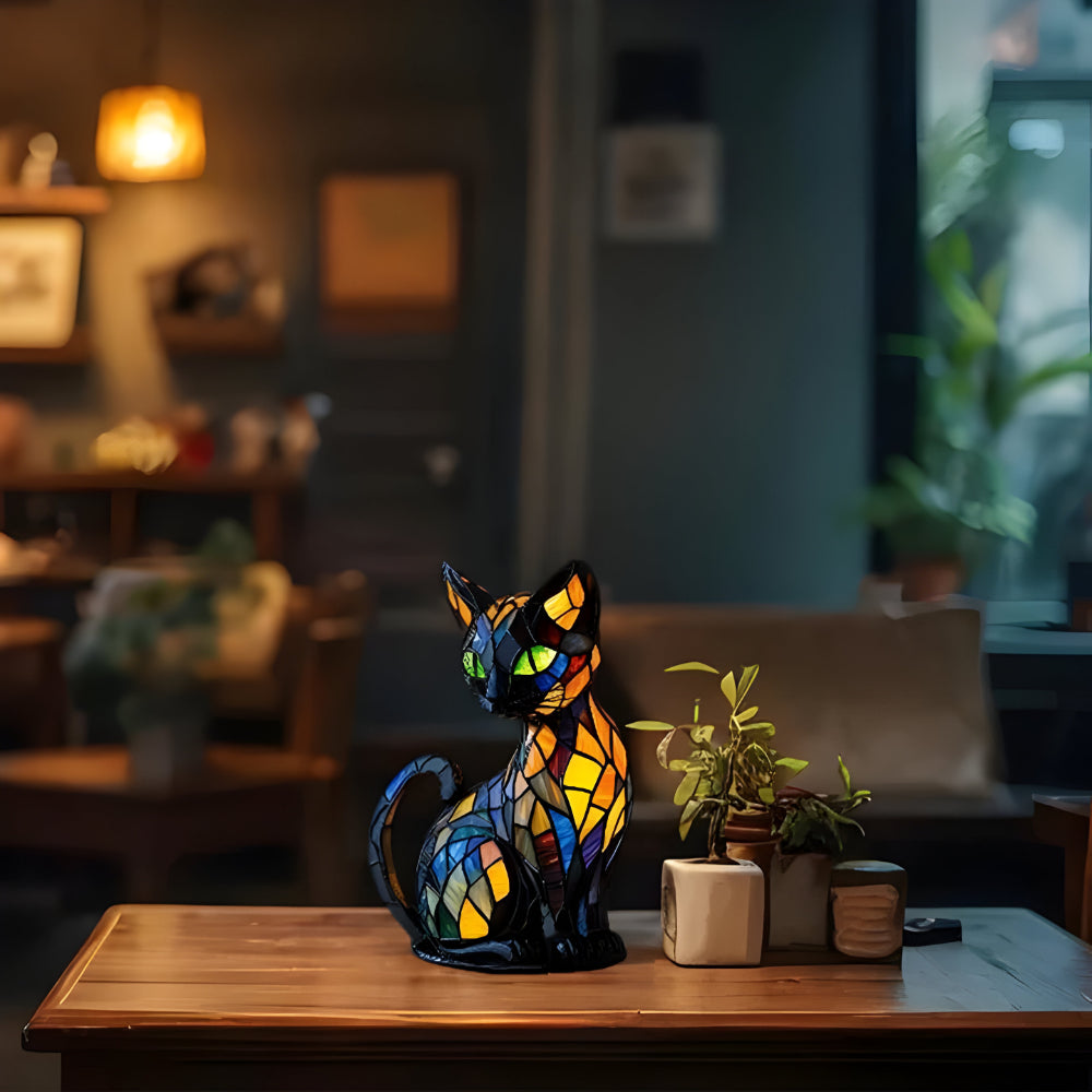 Cat Night Desk Lamp Soft Colour Changing Mood Light