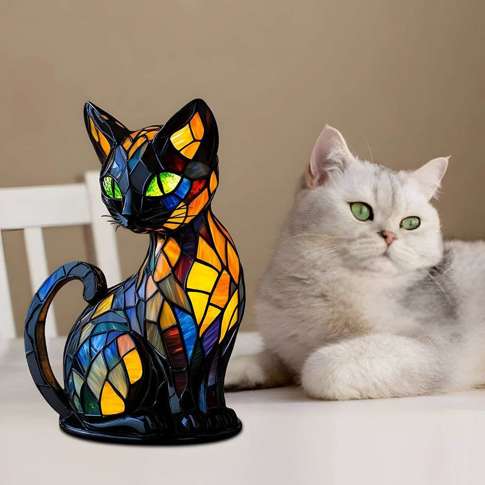 Cat Night Desk Lamp Soft Colour Changing Mood Light