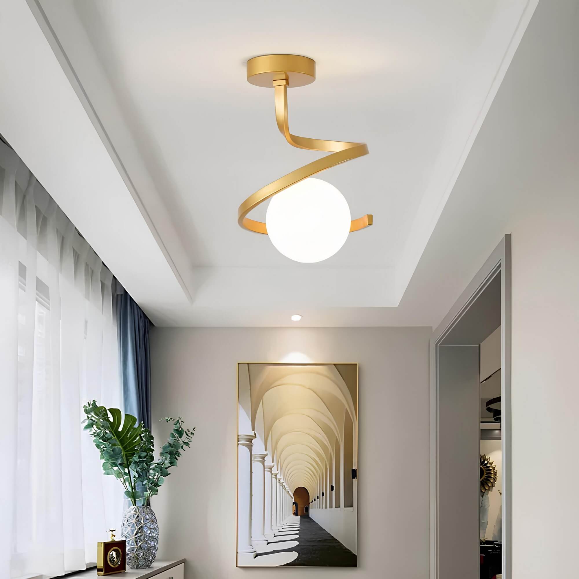 Modern LED Ceiling Light Flush Mount Bedroom Living Room Fixture