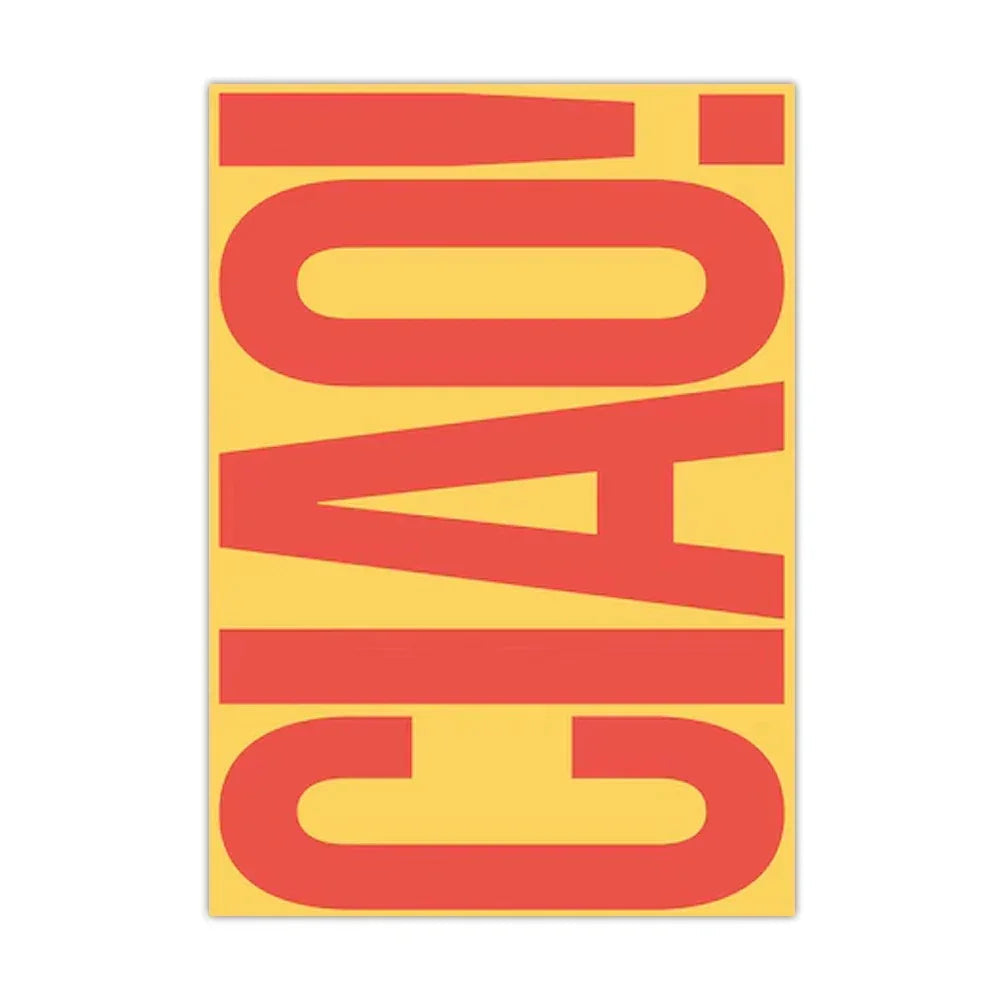 Minimalist Ciao Wall Art Décor