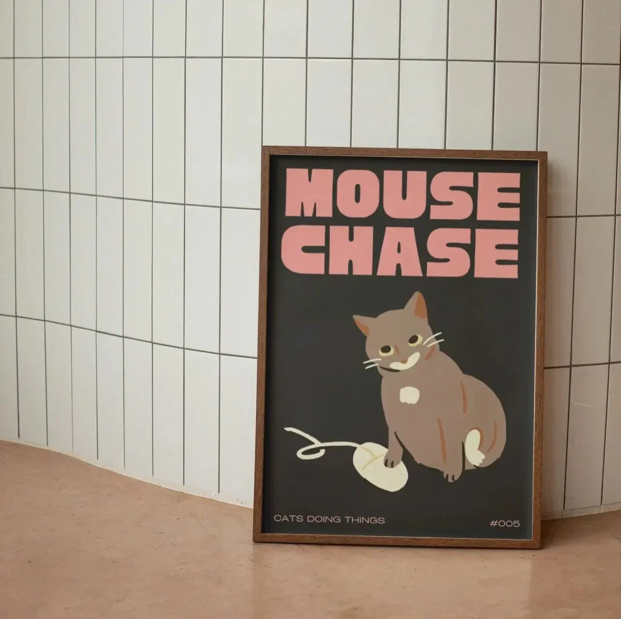 Playful Black Cat Wall Art Décor