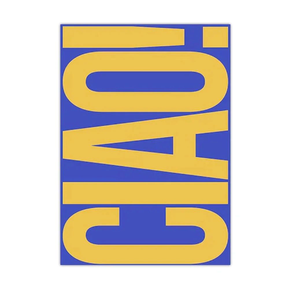 Minimalist Ciao Wall Art Décor