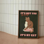 Playful Black Cat Wall Art Décor