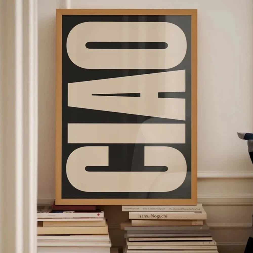 Minimalist Ciao Wall Art Décor