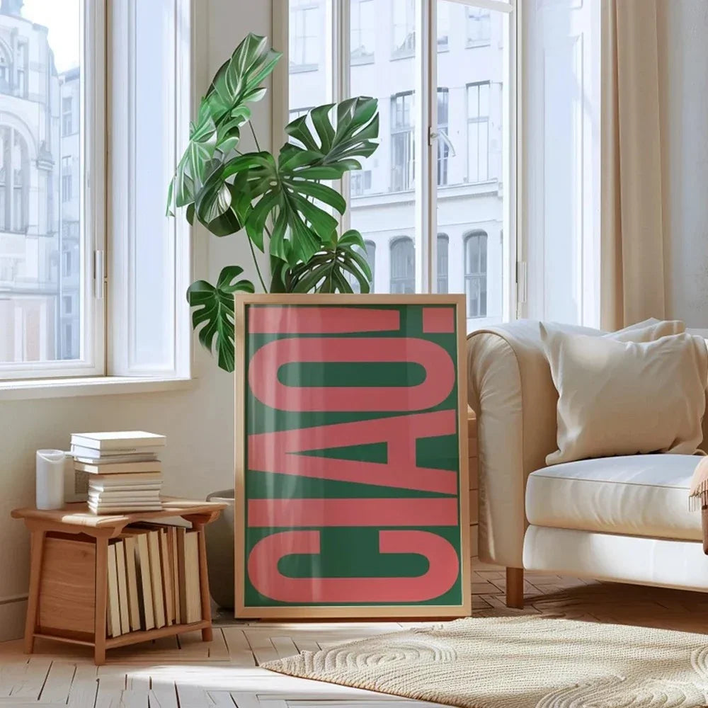 Minimalist Ciao Wall Art Décor