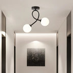 Modern Flush Mount Ceiling Light Minimalist Glass Fixture - Image 2
