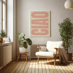 Minimalist Ciao Wall Art Décor