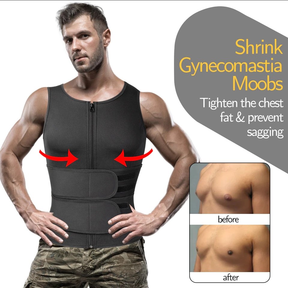 Men Workout Vest Sweat-Enhancing Compression Fit