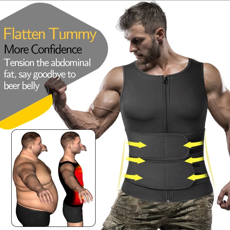 Men Workout Vest Sweat-Enhancing Compression Fit