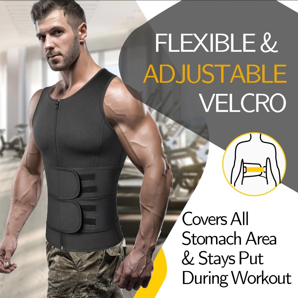Men Workout Vest Sweat-Enhancing Compression Fit