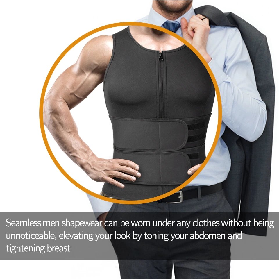 Men Workout Vest Sweat-Enhancing Compression Fit