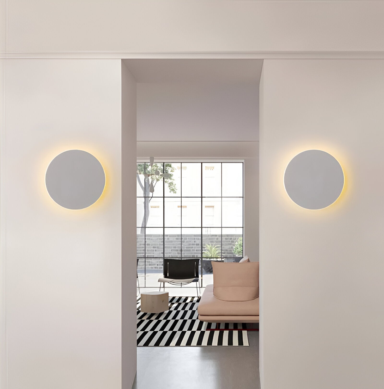 Luvien – Modern Round LED Flush Wall Light - Image 5
