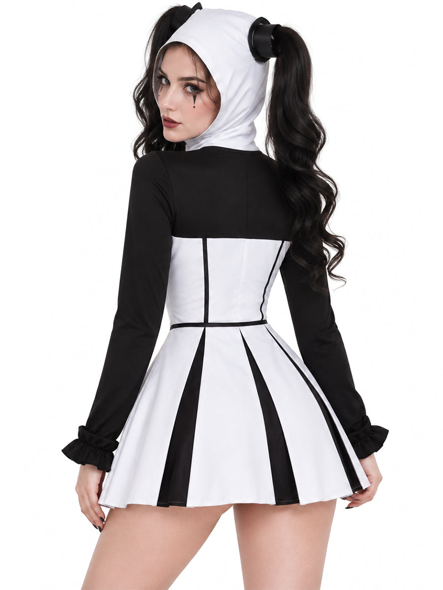 Womens Clown Dress Pierrot - Image 3