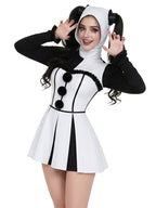 Womens Clown Dress Pierrot - Image 4