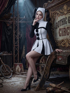 Womens Clown Dress Pierrot - Image 6