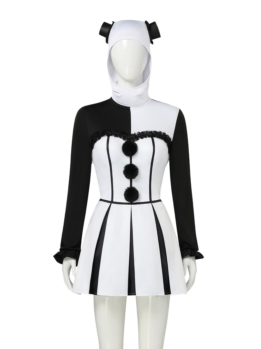 Womens Clown Dress Pierrot - Image 10