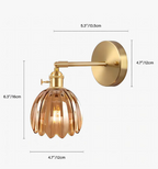 Vintage Style Wall Light Retro Tulip Silhouette Accent Lighting