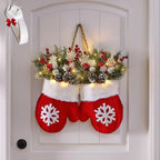 Mitten Christmas Door Hanger Warm White LED - Image 6
